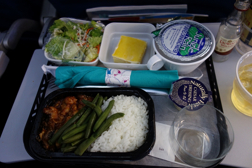 ハワイアン航空 HA449の機内食　〔ホノルル – 関西〕