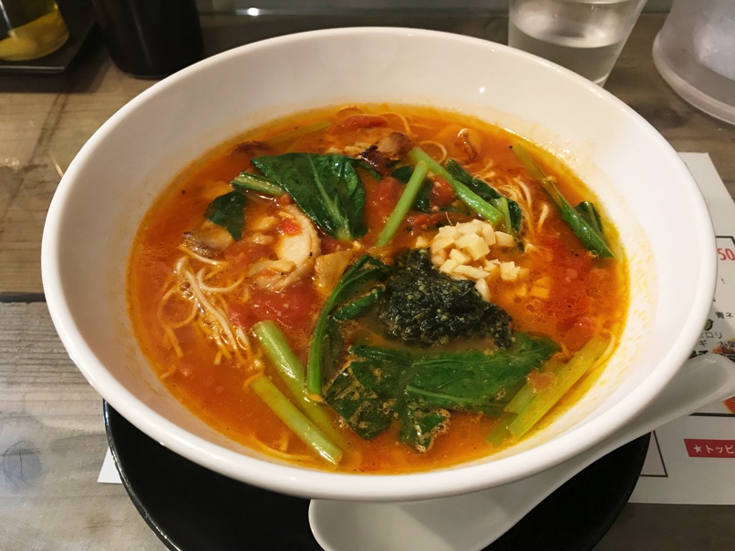 （閉店）【麺屋とまと 福岡店】トマト嫌いがトマトラーメンに挑戦  完食確定！旨味あふれるラーメンでした