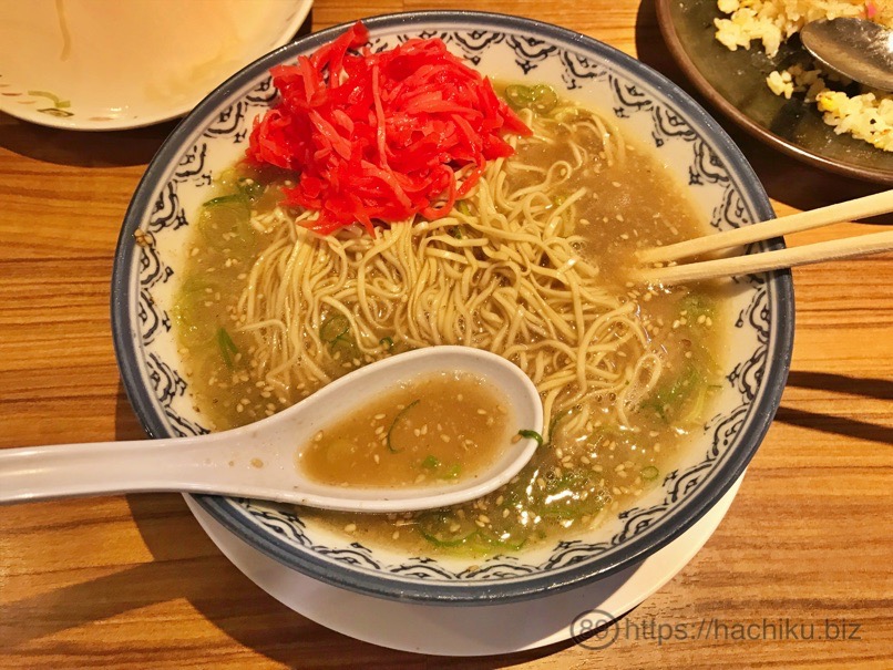 天神赤のれん　ラーメン