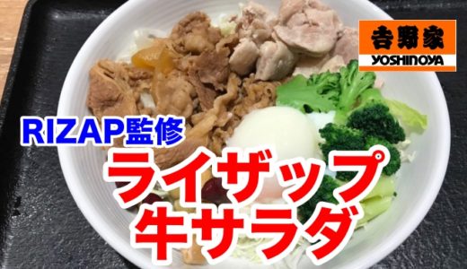 【吉野家】ライザップ牛サラダ　５００円だから続けられる！ご飯抜きでも美味しさにコミット！